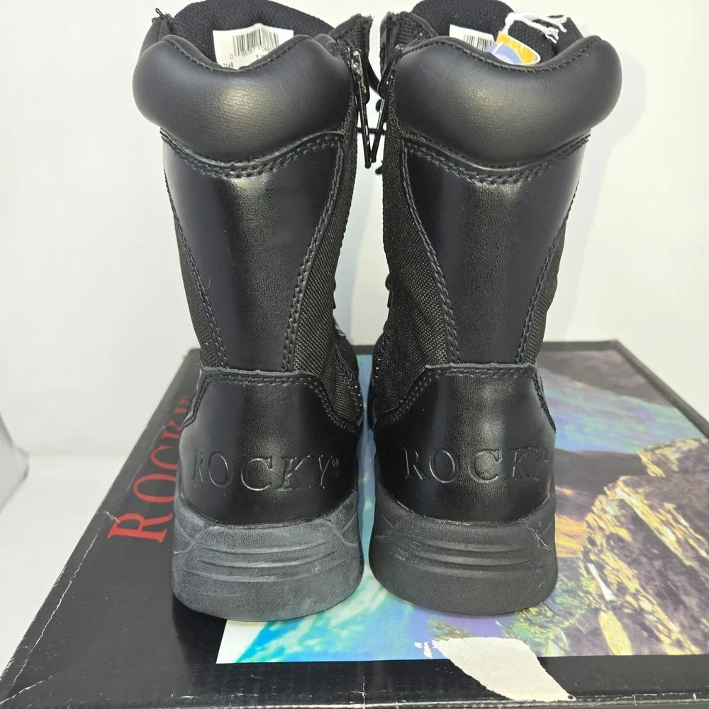 Rocky 8 Fort Hood Waterproof Duty 2149 Men's Boots Black Leather Style Size 7W